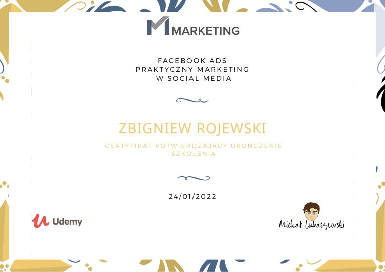 Certyfikat - Facebook Ads - Zbigniew Rojewski_page-0001